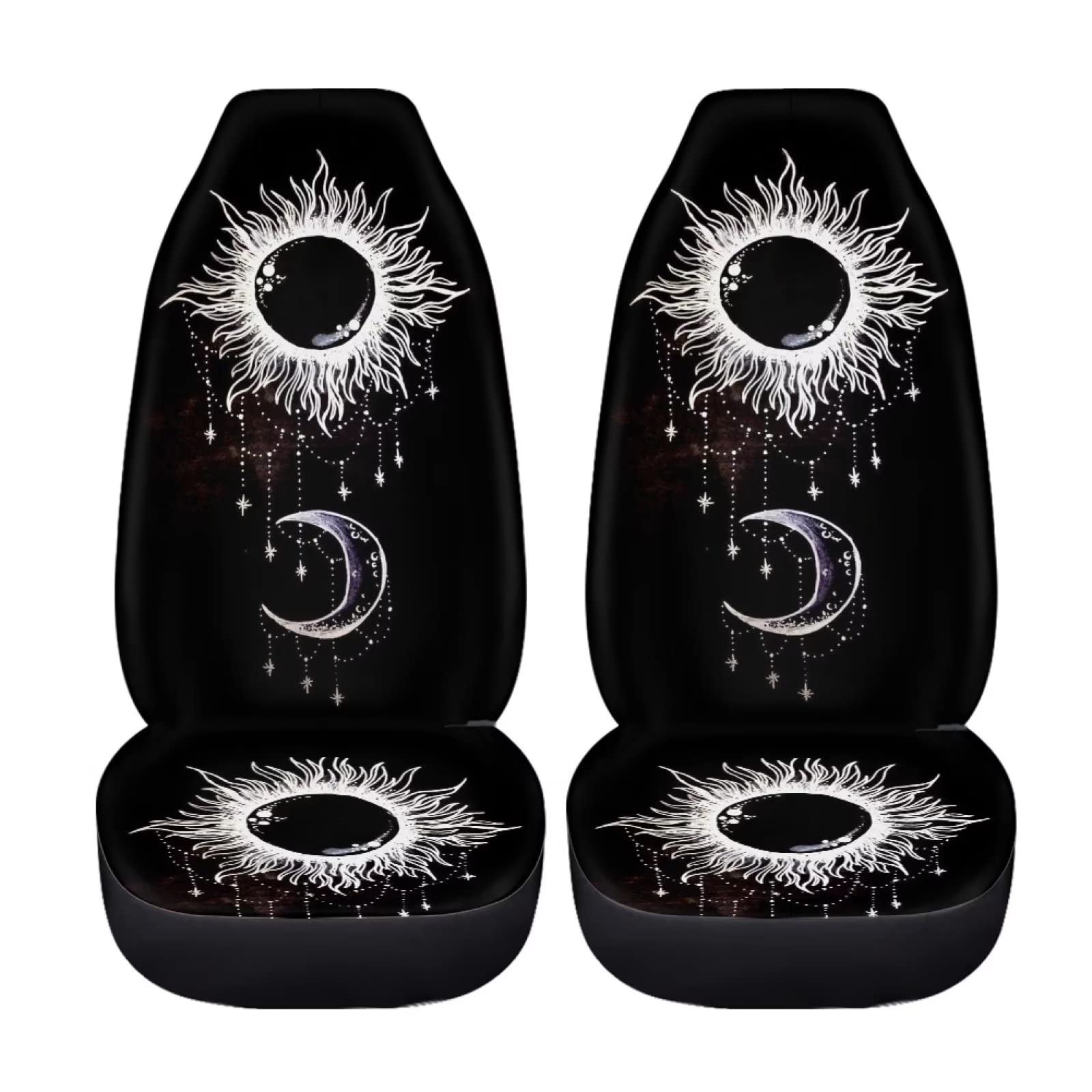 ZFRXIGN Sun ans Moon Autositzbezüge für Damen und Mädchen, universeller Autositzbezug, rutschfest, Satteldecke, Eimer, Schwarz ZFRXIGN Sun ans Moon Autositzbezüge für Damen und Mädchen, universeller Autositzbezug, rutschfest, Satteldecke, Eimer, Schwarz von ZFRXIGN