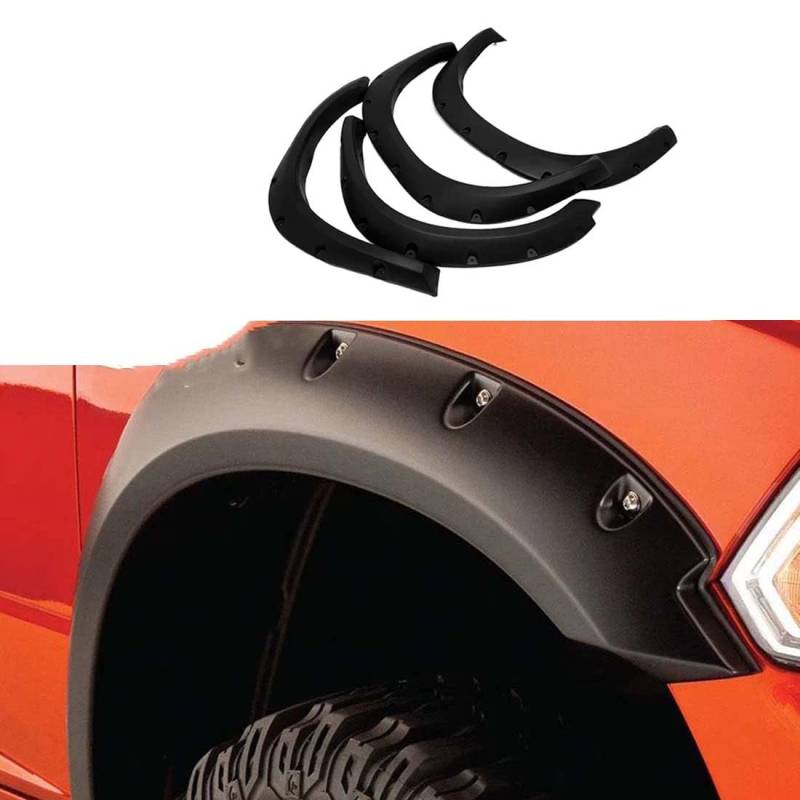 Auto-Kotflügelverbreiterung für Dodge Ram 1500 2009 2010 2011 2012 2013 2014 2015, Radlauf-Kotflügelschutz, Schmutzfänger, Spritzschutz, Augenbrauen-Zubehör von ZFYXZ