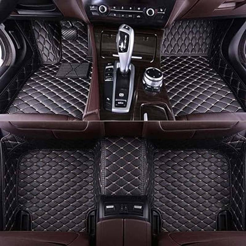 Maßgeschneiderte Auto-Fußmatten für Beijing BAIC BJ60 5 Seats 2022 2023, vollflächige Fußpolster, wasserdichte, verschleißfeste Leder-Schutzteppiche,H von ZFYXZ