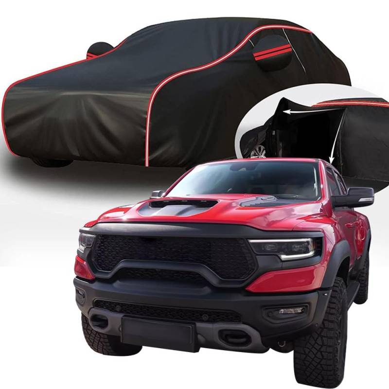 Vollgarage Autoabdeckung für 2023 RAM TRX 6.2L Supercharged Dodge Ram, Schnee/Kratzfest/Uv-Schutz Alles Wetter Oxford Schutzhülle,C von ZFZFC