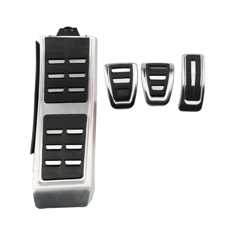 Auto Pedale Abdeckung Für A1 A4 A6 Q5 8X GB B6 B8 C6 C7 C8 8R 80A Bremspedalabdeckung Pads Gas Kraftstoff Fußstützenpedale Auto Pedal Zubehör(MT with Rest) von ZHANFEIS