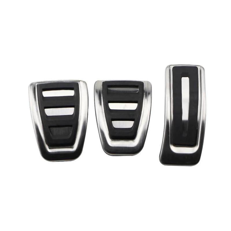 Auto Pedale Abdeckung Für A4 B8 A6 A7 A8 S4 RS4 A5 S5 RS5 8T Q5 SQ5 8R Pedal Abdeckung Kraftstoff Bremse Fußstütze Pads LHD Sport Pedale Auto Pedal Zubehör(MT without Rest) von ZHANFEIS