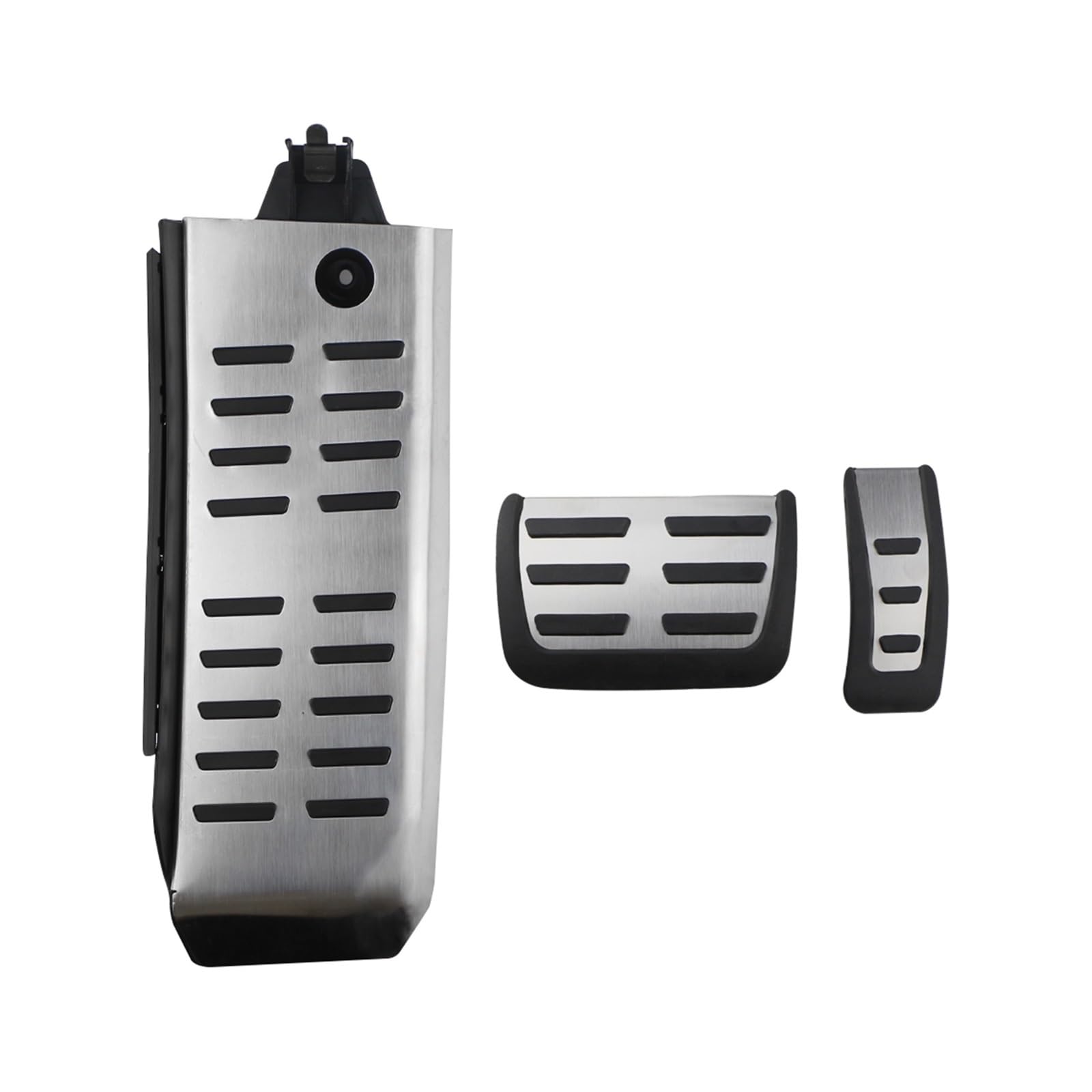 Auto Pedale Abdeckung Für A6 4F C6 S6 2009-2012 AT LHD Auto Pedale Kraftstoff Gas Bremse Fußstütze Pedal Abdeckung Pad Auto Pedal Zubehör(3 piece whole set) von ZHANFEIS
