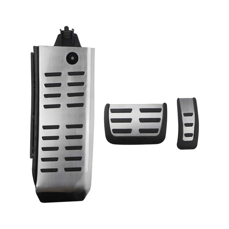 Auto Pedale Abdeckung Für A6 4F C6 S6 2009-2012 AT LHD Auto Pedale Kraftstoff Gas Bremse Fußstütze Pedal Abdeckung Pad Auto Pedal Zubehör(3 piece whole set) von ZHANFEIS