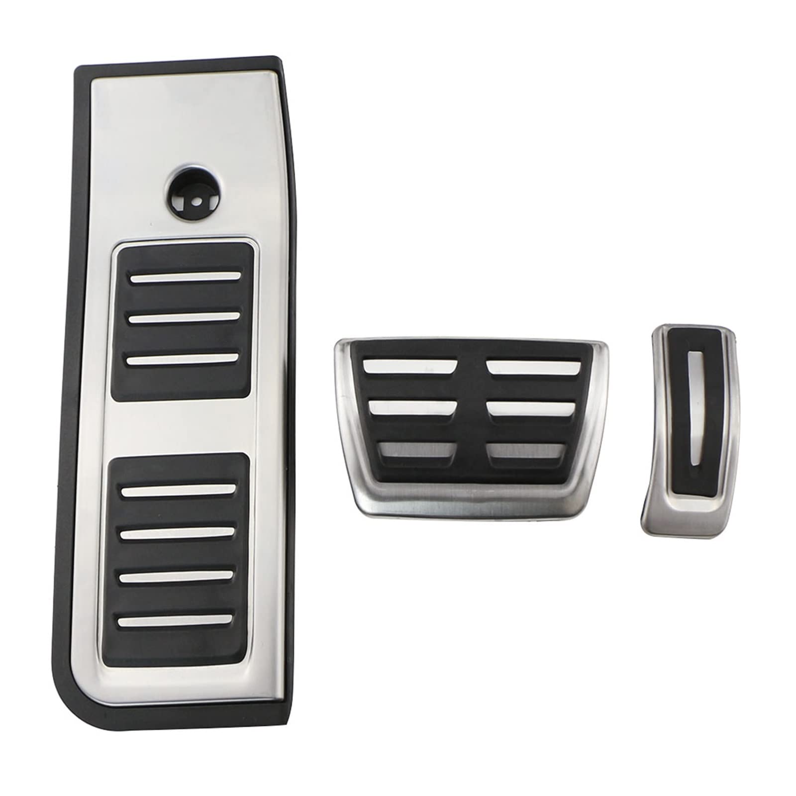 Auto Pedale Abdeckung Für A6 C8 2018-2022 Auto LHD Pedale Gas Kraftstoff Bremse Fußstütze Pedal Abdeckung Pad Auto Pedal Zubehör(AT with rest) von ZHANFEIS