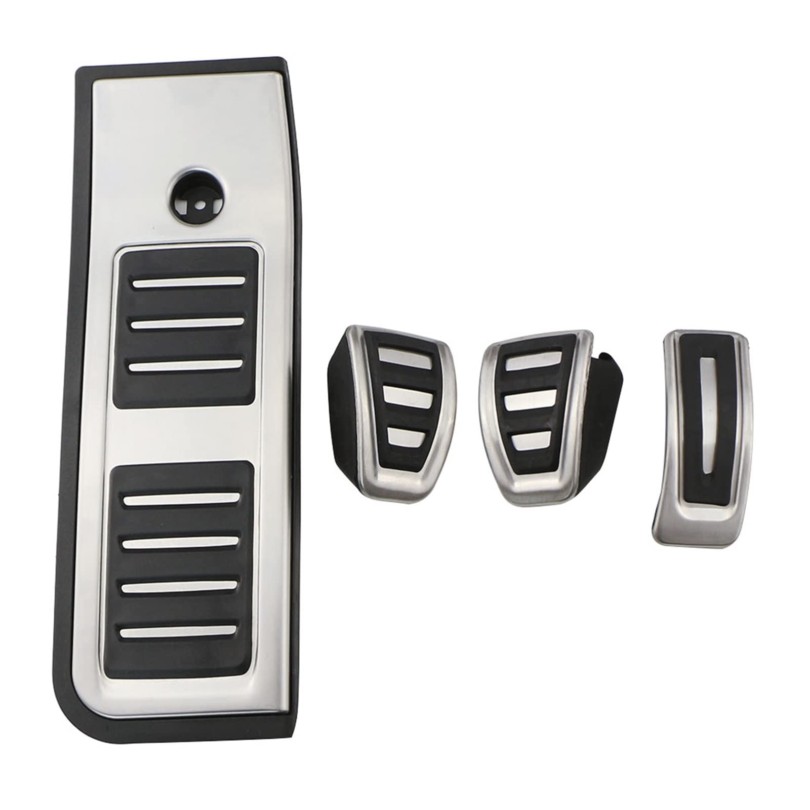 Auto Pedale Abdeckung Für A6 C8 2018-2022 Auto LHD Pedale Gas Kraftstoff Bremse Fußstütze Pedal Abdeckung Pad Auto Pedal Zubehör(MT with rest) von ZHANFEIS