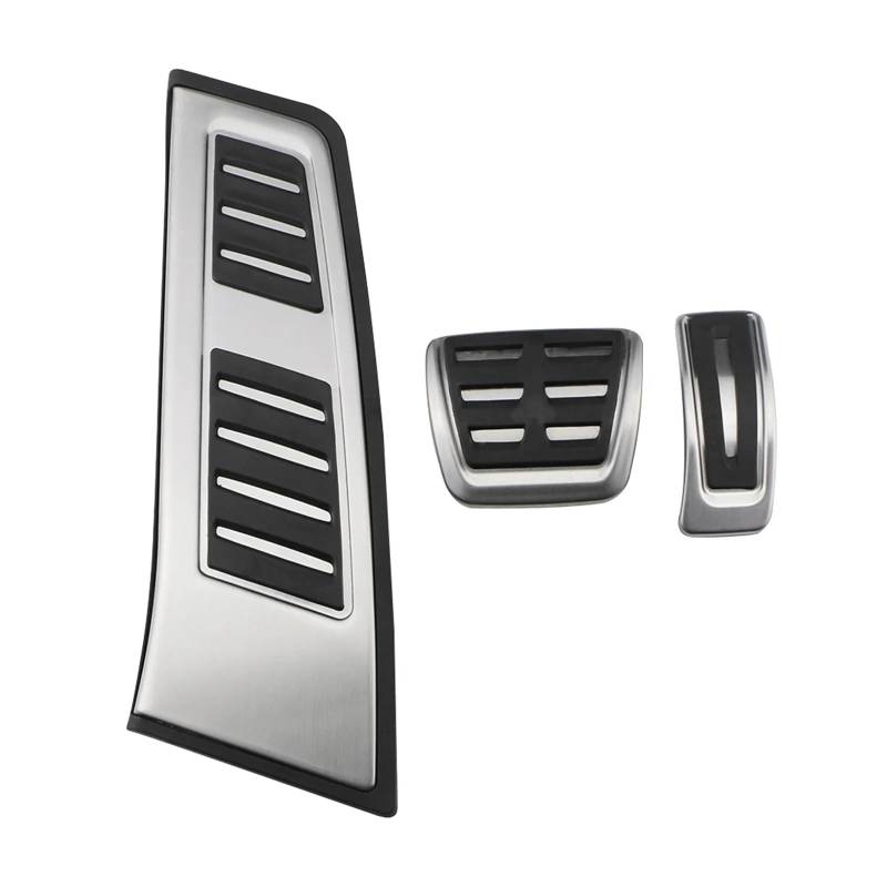 Auto Pedale Abdeckung Für A6 C8 A7 2019 2020 2021 2022 2023 Auto Auto Fußstütze Fußstütze Pedale Pads RHD Pedal Abdeckung Auto Pedal Zubehör(AT with Rest) von ZHANFEIS