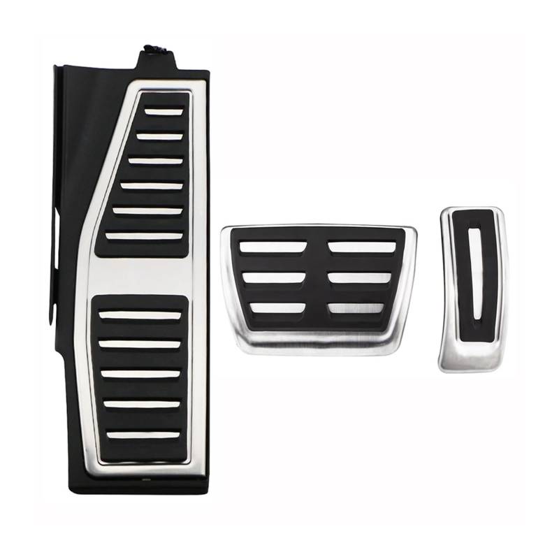 Auto Pedale Abdeckung Für A8 D5 2018-2022 LHD Accelerator Gas Brems Fußstütze Pedal Abdeckung Pad Auto Pedale Abdeckungen Auto Pedal Zubehör(3 piece AT with rest) von ZHANFEIS