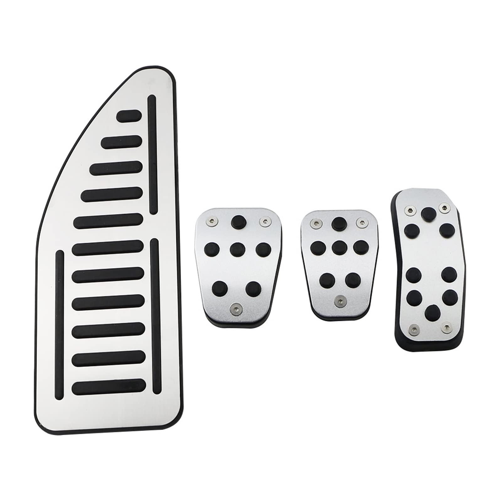 Auto Pedale Abdeckung Für Ford Für Fiesta 2009-2013 Für Ecosport 2013-2017 Auto Pedale Kraftstoff Gas Bremse Rest Pedal Pad Abdeckung Auto Pedal Zubehör(MT with rest) von ZHANFEIS