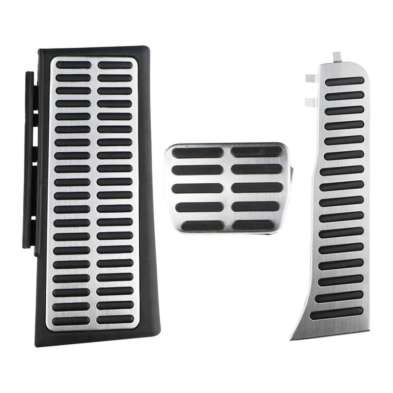 Auto Pedale Abdeckung Für Q3 2013-2018 LHD Accelerator Bremse Fußstütze Pedal Pads Abdeckung Auto-Styling Auto Pedale Auto Pedal Zubehör(AT With Rest Pedals) von ZHANFEIS