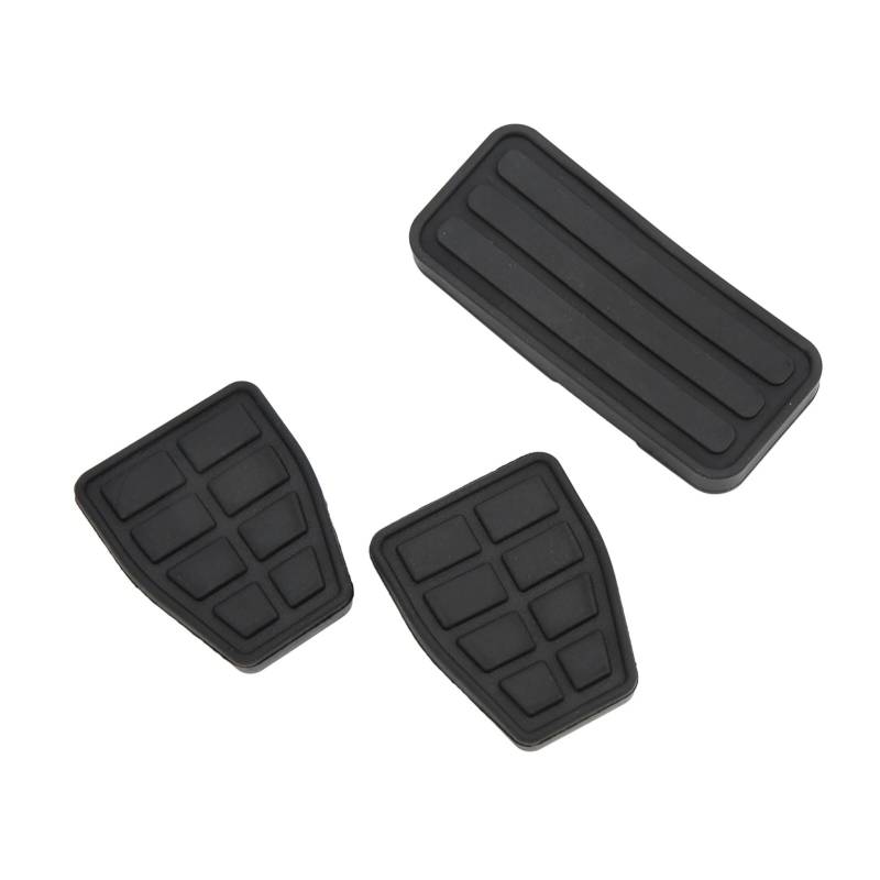 Auto Pedale Abdeckung Für T4 1990-2003 Pedalpolster-Set Gumm Schwarz Flexibler Verschleißfester Ersatz 3-teilig Auto Pedal Zubehör von ZHANFEIS