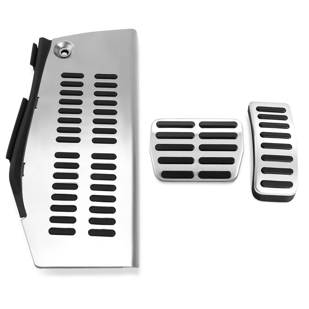Auto Pedale Abdeckung Für VW Für Polo Für Golf 4 Für Bora Für Käfer Für RSi Für GTI R32 Auto Pedale Pedal Pad Fuß Rest Auto Pedal Zubehör(AT With Rest C) von ZHANFEIS