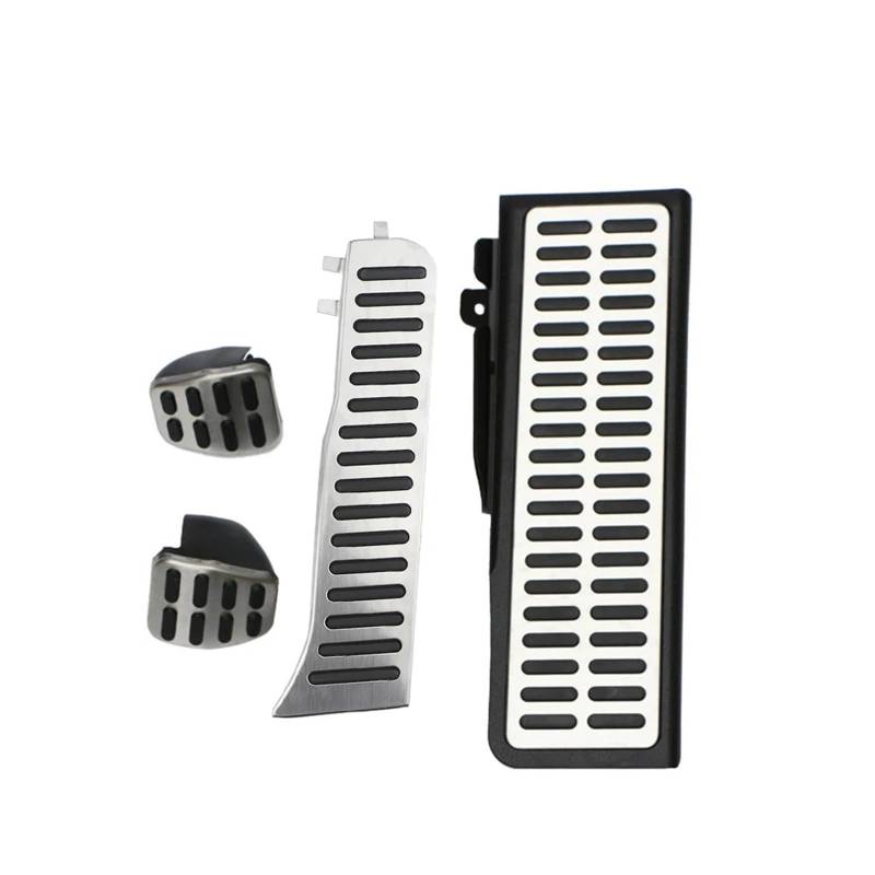 Auto Pedale Abdeckung Für VW Für Tiguan 2009-2016 AT MT LHD Gas Bremspedal Abdeckung Rest Pedal Pad Auto Pedale Auto Pedal Zubehör(MT with rest) von ZHANFEIS