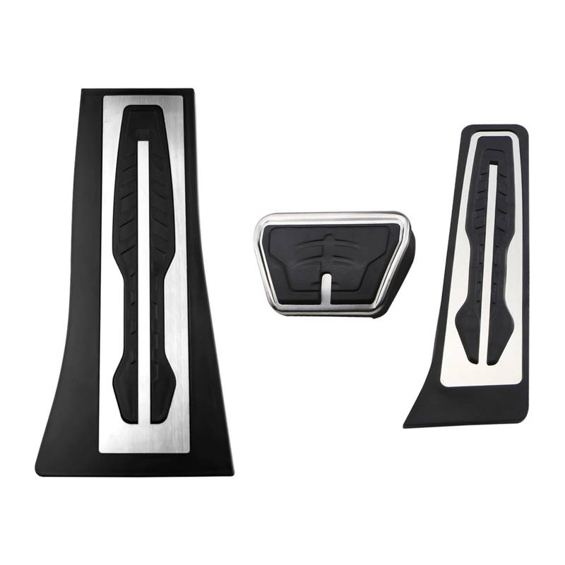 Auto Pedale Abdeckung Für X5 X6 F15 F16 E70 E71 E72 2008-2018 Gasbremse Fußstützenabdeckung LHD Autopedal Auto Pedal Zubehör(AT with Rest) von ZHANFEIS
