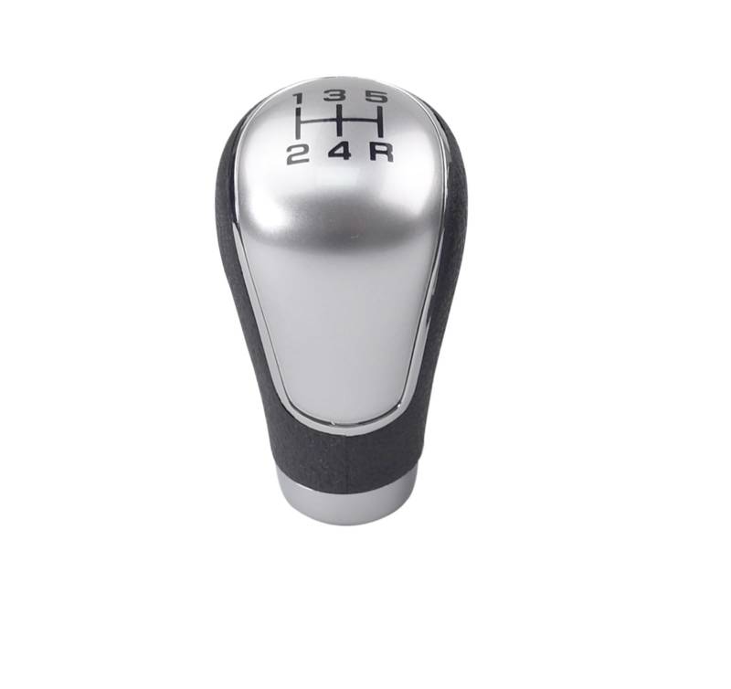 Auto Schalthebel Für Mitsubishi Für OUTLANDER EX Für GRANDIS Lancer Schaltknauf Hebel Shifter Kopf Auto Styling Zubehör Auto Getriebekopf(5 Speed Silver) von ZHANFEIS