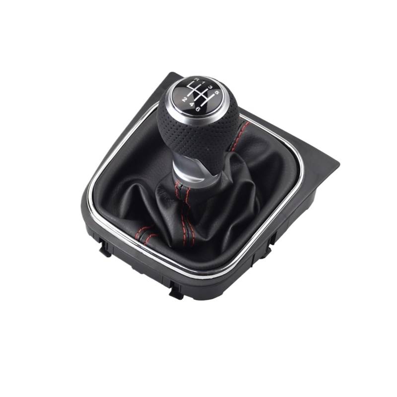 Auto Schalthebel Für VW Für Golf 5/6 MK5/6 Für Scirocco 2009 Für Octavia Auto Schaltknauf Hebel Stift 5/6 Geschwindigkeit Boot Abdeckung Gaitor Auto Getriebekopf(E 6 Speed) von ZHANFEIS