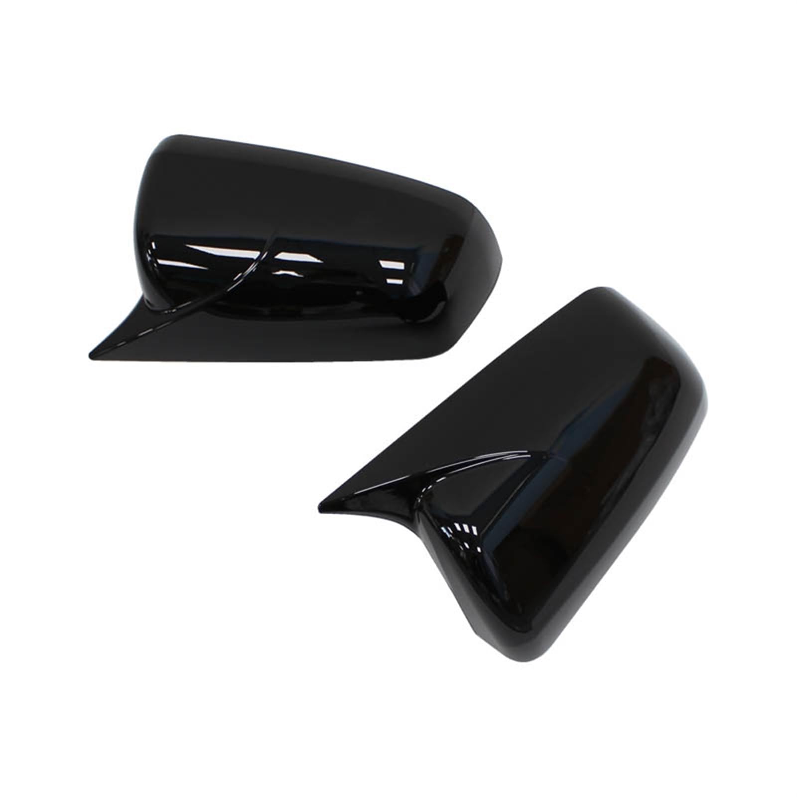 Auto Spiegelkappen Für Mitsubishi Für Lancer X 10 EX EVO 2008-2016 Rück Seite Spiegel Trim Abdeckung Shell Auto Styling Zubehör Auto Teil Rückspiegelkapp (Farbe : Gloss Black) von ZHANFEIS
