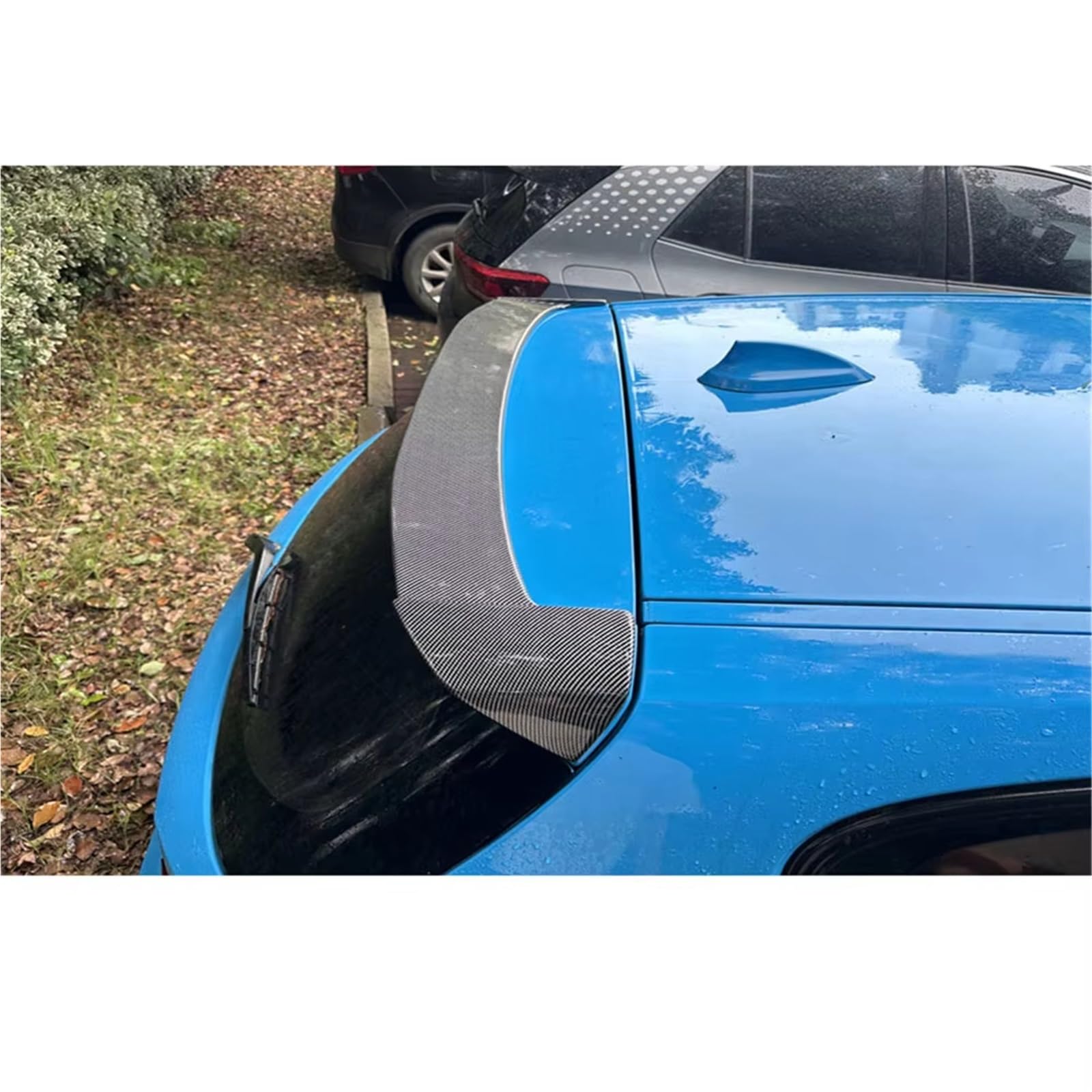 Heckspoiler Regal Für 1 Series Fließheck E81 E87 120i 118i 116i 2004-2011 Autodachspoiler Heckspoiler Heckflügel ABS Body Kits Hecklippe Spoiler(Carbon Fibre Look) von ZHANFEIS
