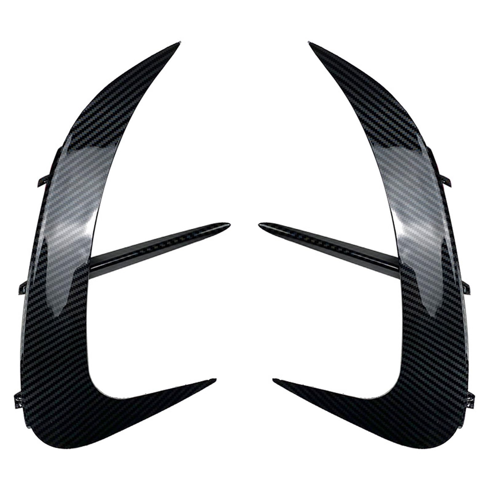 Heckspoiler Regal Für Benz W206 Limousine C200 C260 C300 2022 AMG Heckschürze Lip Splitter Spoiler Seite Canards Hecklippe Spoiler(Carbon Fiber Look) von ZHANFEIS