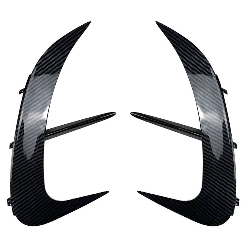 Heckspoiler Regal Für Benz W206 Limousine C200 C260 C300 2022 AMG Heckschürze Lip Splitter Spoiler Seite Canards Hecklippe Spoiler(Carbon Fiber Look) von ZHANFEIS