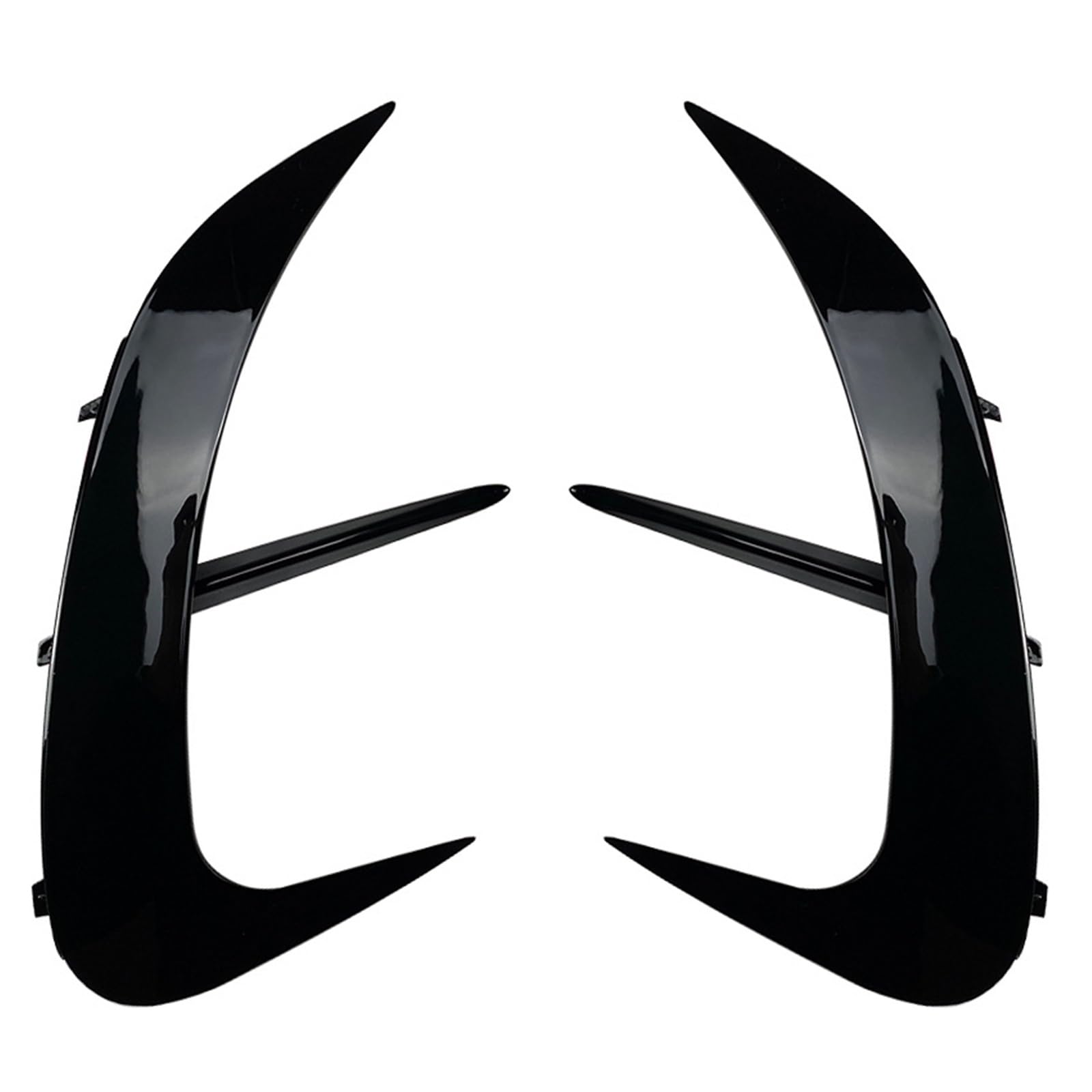 Heckspoiler Regal Für Benz W206 Limousine C200 C260 C300 2022 AMG Heckschürze Lip Splitter Spoiler Seite Canards Hecklippe Spoiler(Glossy Black) von ZHANFEIS