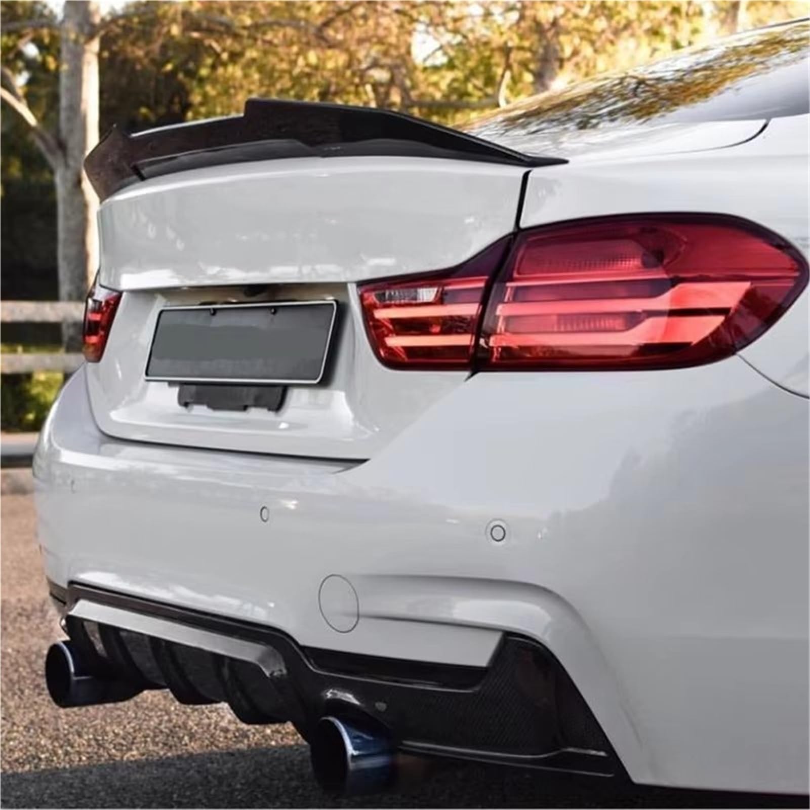 Heckspoiler Regal Für F32 4 Serie 2 Tür Coupe 420i 428i 430i 2014 2015 2016 2017 2018 2019 Hinten Stamm Dach Spoiler Flügel Hecklippe Spoiler(Gloss Black) von ZHANFEIS