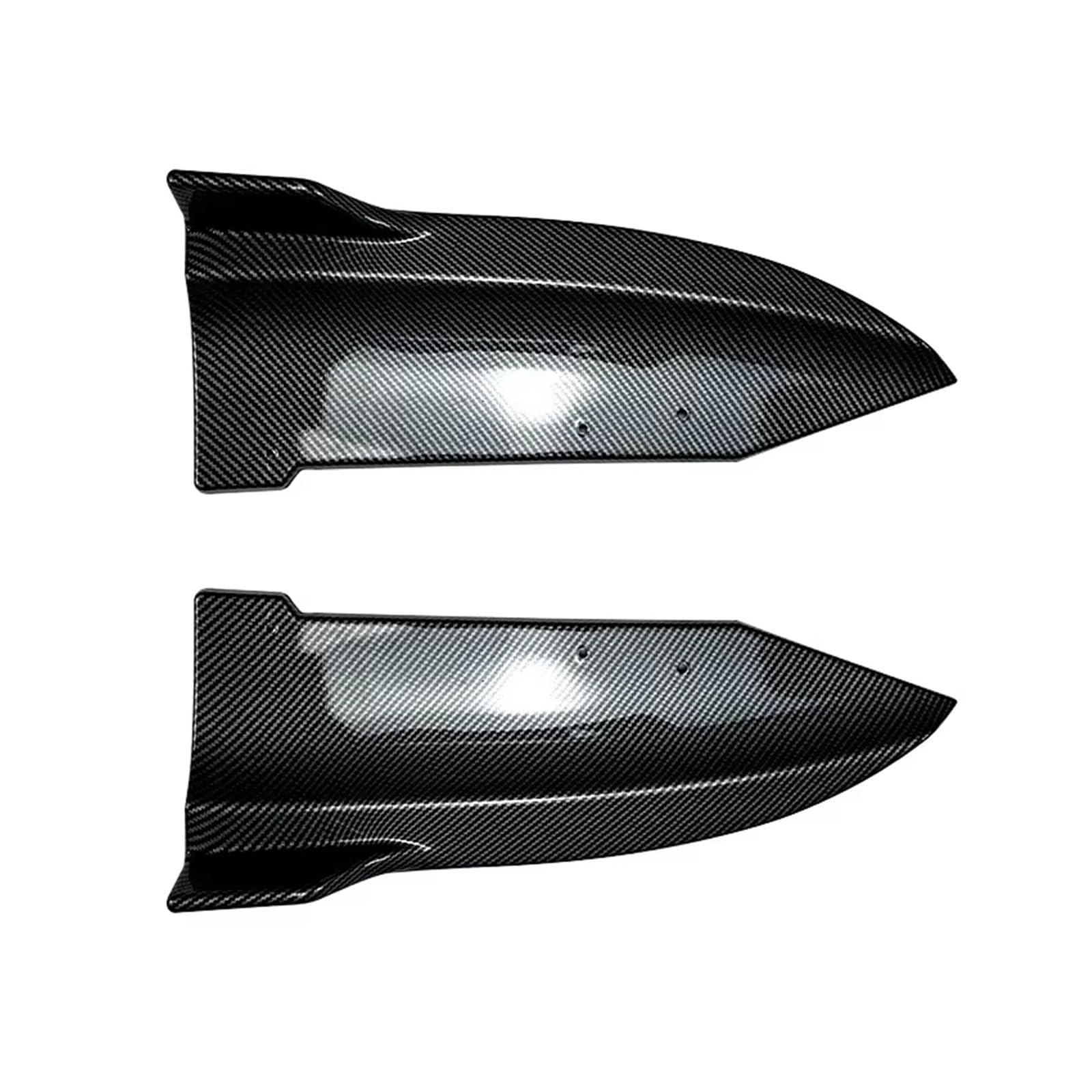 Heckspoiler Regal Für X6 G06 Sport 2020 2021 2022 Auto Heckstoßstange Lip Side Spoiler Splitter Canards Diffusor Durch ABS Body Kit Hecklippe Spoiler(Carbon Fiber Look) von ZHANFEIS