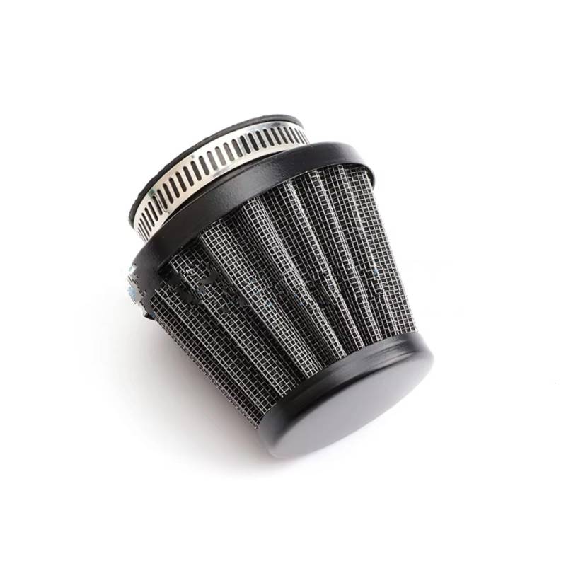 Motorrad Ansaugluftfilter Für FZR400 XJ600 XJ750R XJR900R YX600 Universal Pilz Trichter Motorrad High Flow Luftfilter Intake Filter Ansaugreiniger(Black 42mm) von ZHANFEIS