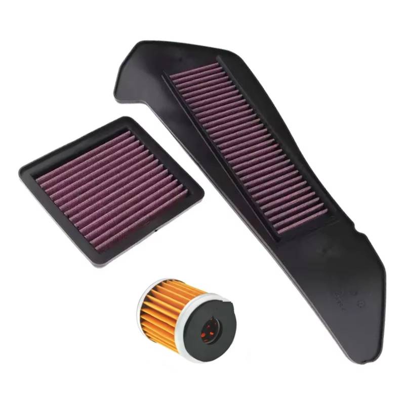 Motorrad Ansaugluftfilter Für XMAX300 X-MAX300 X-MAX250 2017-2021 Ansaugreiniger Wartungsteile Ölfilter Motorrad High Flow Luftfilter Filter Ansaugreiniger von ZHANFEIS