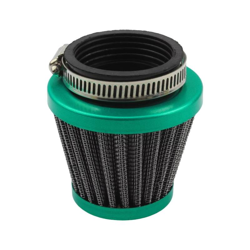 Motorrad Ansaugluftfilter Motorrad 42mm 44mm Luftfilter Pilzkopffilter Universal Vergaser Lufteinlassfilter Reiniger Motocross ATV Dirt Bike Filter Ansaugreiniger(Green 44mm) von ZHANFEIS