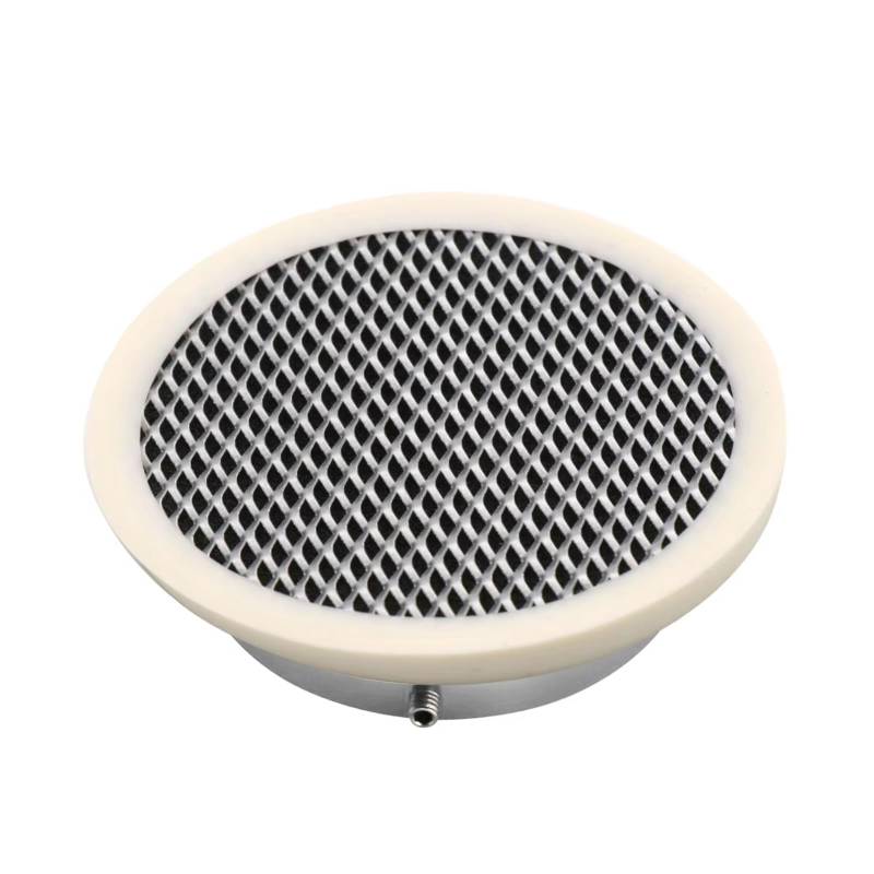 Motorrad Ansaugluftfilter Motorrad Vergaser 55mm Luftfilter Tasse Wind Horn Trichter Mit Net Filter Ansaugreiniger(Silber) von ZHANFEIS