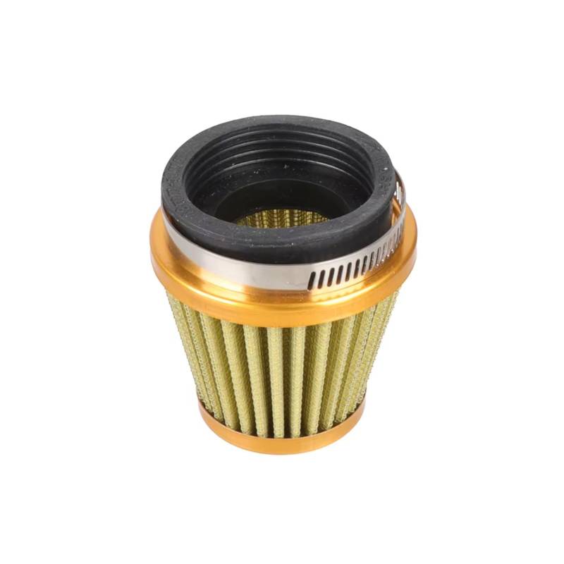 Motorrad Ansaugluftfilter Universal 38mm Motorrad Luftfilter Intake Induction Kit Für GY6 50cc 110cc 125cc Motorrad Roller Dirt Pit Bike ATV Quad Bugg Filter Ansaugreiniger(48-50mm Gold) von ZHANFEIS