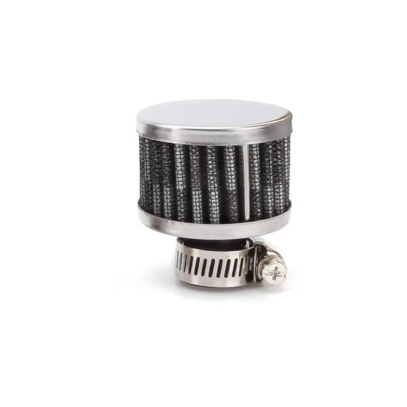 Motorrad Ansaugluftfilter Universal-Luftfilter Klein 12 Mm Motorrad Turbo High Flow Racing Cold Air Intake Filter Pilzkopf Autozubehör Filter Ansaugreiniger(Carbon Sliver) von ZHANFEIS