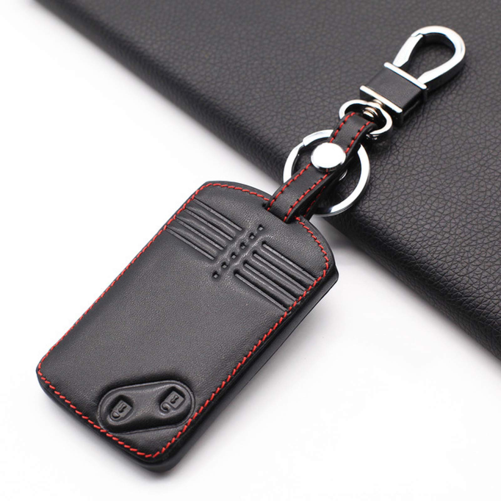ZHANGERDAN Autoschlüsselkarte Leder Shell Fob Case Cover 2/3/4 Tasten Smart Remote Style Jacke. Für Mazda 3 5 6 8 M8 CX 7 CX 9 von ZHANGERDAN