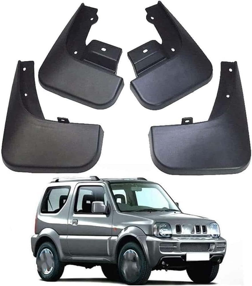 ZHANGJF 4 Stück Schmutzfänger Für Suzuki Jimny 2005-2010 2011-2016, Set Spritzschutz,Spritzschutz vorne und hinten Karosserie-Rad-Zubehör ZHANGJF 4 Stück Schmutzfänger Für Suzuki Jimny 2005-2010 2011-2016, Set Spritzschutz,Spritzschutz vorne und hinten Karosserie-Rad-Zubehör von ZHANGJF