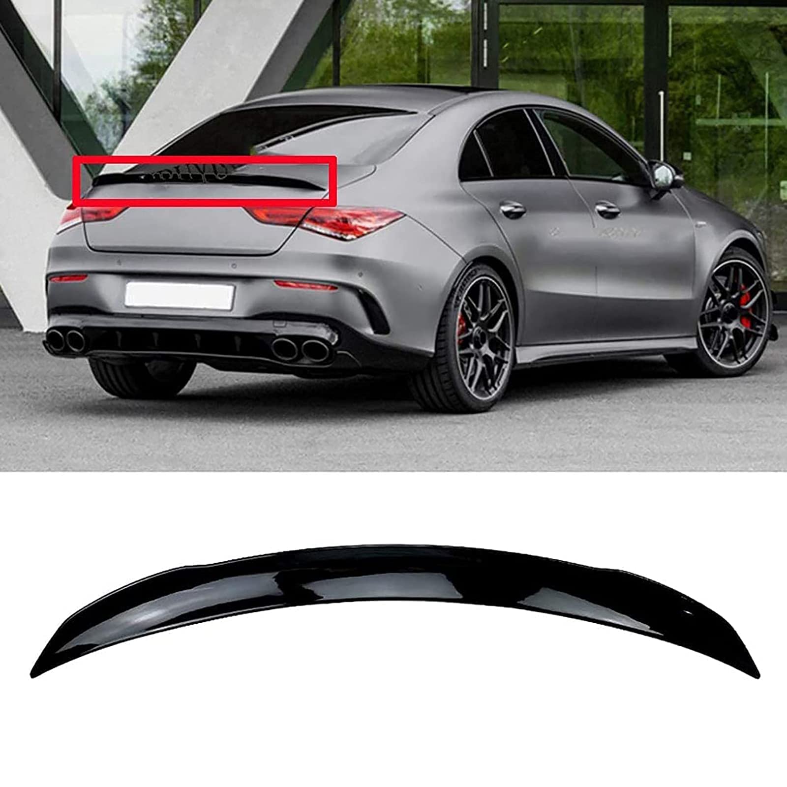 ABS Spoiler Heckspoiler für Mercedes Benz CLA-Klasse W118 C118 CLA 180 CLA 200 CLA 260 2020,Einfach zu montieren Heckspoiler ABS Spoiler Heckspoiler für Mercedes Benz CLA-Klasse W118 C118 CLA 180 CLA 200 CLA 260 2020,Einfach zu montieren Heckspoiler von ZHANGJN