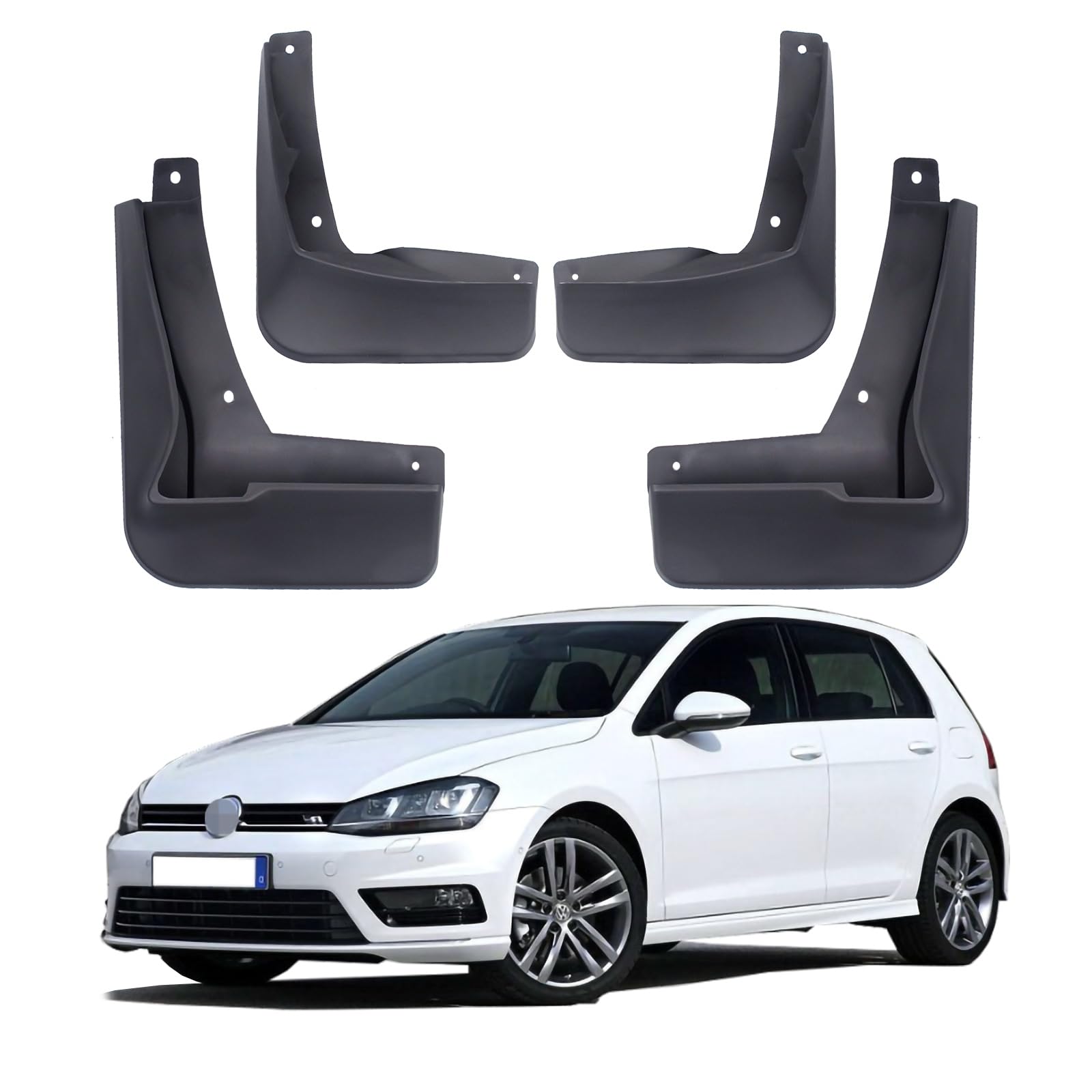 Schmutzfänger für Volkswagen Golf MK7 R RLine Schutzblech Schmutzfänger Spritzschutz Kotflügel vorne hinten VW Golf MK7 R RLine 4 Stück Schmutzfänger für Volkswagen Golf MK7 R RLine Schutzblech Schmutzfänger Spritzschutz Kotflügel vorne hinten VW Golf MK7 R RLine 4 Stück von ZHANGQINGHUI
