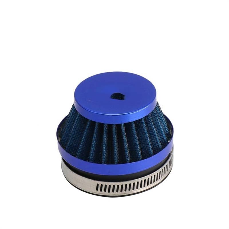 Luftfilter Motorrad 50mm 60mm Universal Motorrad Luftfilter Ansaugkopf Luftfilter Sportluftfilter(55mm blue) von ZHANGSHUMIN