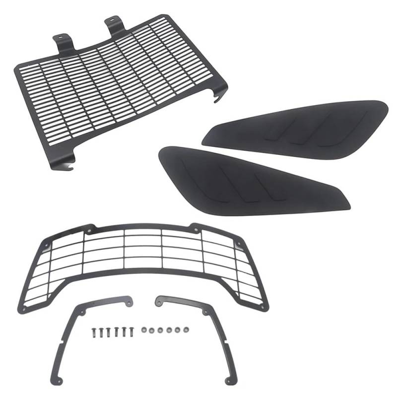 ZHANGTONG Motorrad Kühlerschutzgitter Motorrad Kühlergrill Scheinwerfer Schutzhülle Schutz Abdeckung Tank Pads Für P&an Am&Erica 1250 S PA1250 S 1250 2023 2022 2021 von ZHANGTONG