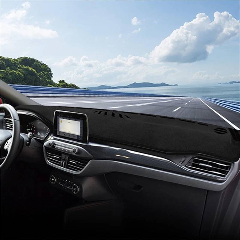 Auto Dash Mat Für Ford Für Focus MK4 IV 2018 2019 2020 2021 2022 2023 2024 Auto Armaturenbrettmatte Sonnenschutzpolster Instrumententisch rutschfest Auto Dashboard Cover(B Brown LHD) von ZHANGWENLING