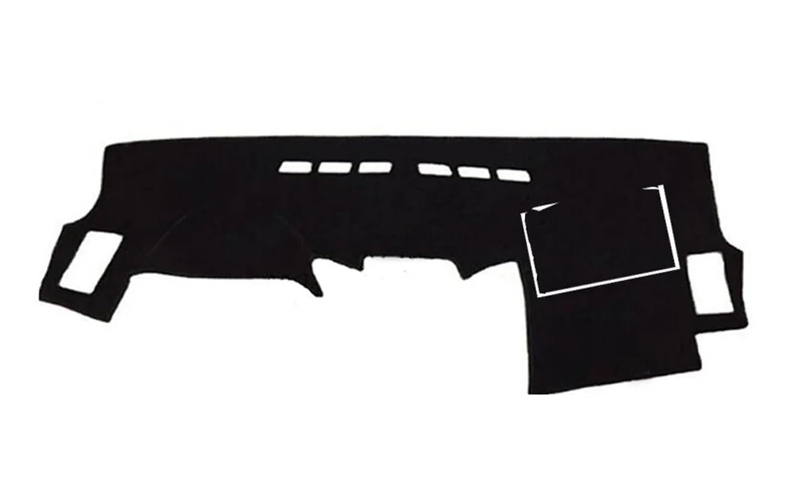 Auto Dash Mat Für Fortuner AN50 AN60 2005-2015 Auto Dashmat Dashmat Matten Sonnenschutz Pad Instrumentenplattform Teppich Auto Dashboard Cover(Red) von ZHANGWENLING