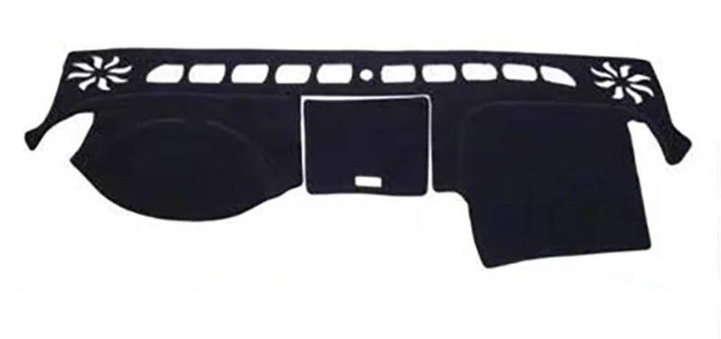 Auto Dash Mat Für Isuzu D-Max Für MU-X 2012 2013 2014 2015 2016-2019 Linkslenker Polyesterfaser Auto Armaturenbrettabdeckung Auto Dashboard Cover(Red Edge) von ZHANGWENLING
