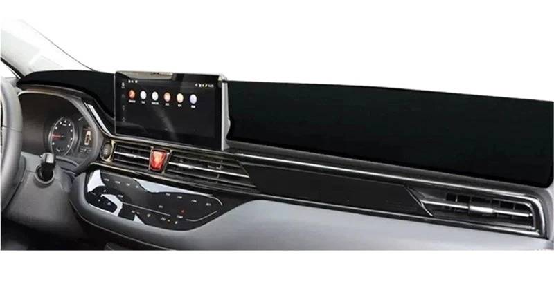 Auto Dash Mat Für JAC Js4 Sei4 Pro 2020 2021 2022 2023 Auto Dashboard Vermeiden Licht Pad Instrument Plattform Schreibtisch Abdeckung Matten Teppiche Auto Dashboard Cover(Schwarz) von ZHANGWENLING