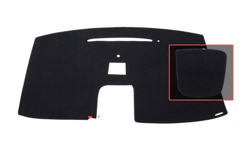 Auto Dash Mat Für MITUBIST Für DELICA D:5 D5 2007-2019 Auto Dashboard Matte Sonnenschirm Schutz Teppich Dash Matte Auto Dashboard Cover(RHD Black) von ZHANGWENLING