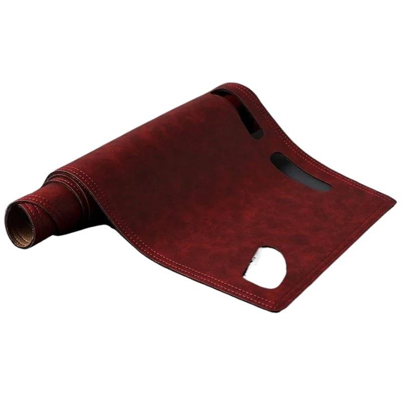 Auto Dash Mat Für Toyota Für Corolla Fielder Axio 2014-2019 2020 2021 2022 Auto Dashmat Dashboard Leder Abdeckung Wildleder Dash Matte Pad Sonnenschirm rutschfeste Auto Dashboard Cover(PU - All RED) von ZHANGWENLING