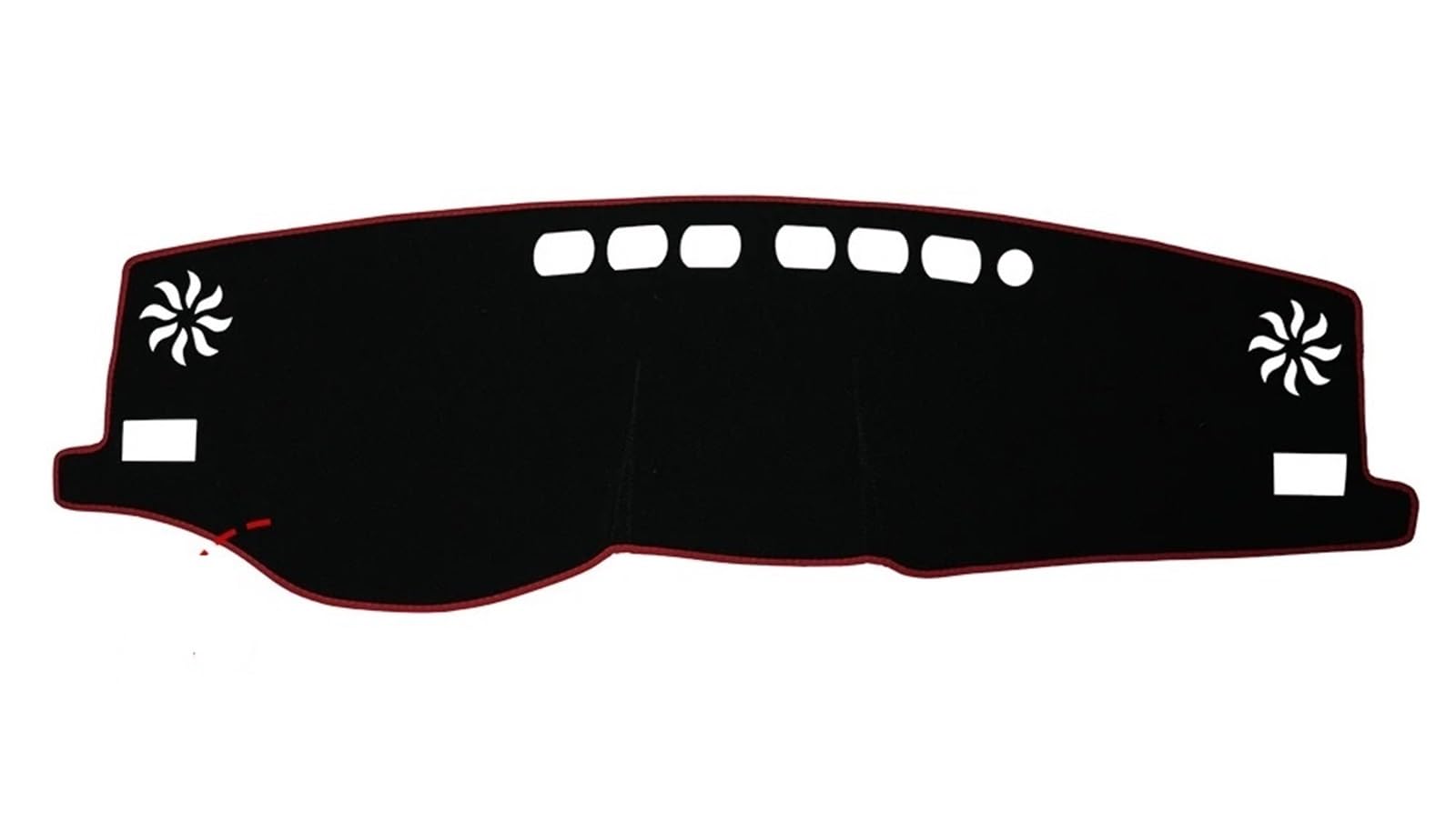 Auto Dash Mat Für Toyota Für RAV4 XA50 2019 2020 2021 2022 2023 Auto Dash Matte Sonnenschutz Anti-UV Teppiche Dashboard Abdeckung Auto Dashboard Cover(Red Polyester) von ZHANGWENLING