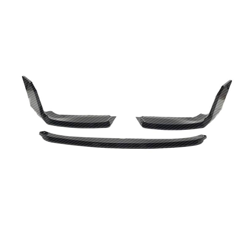 Auto Frontspoiler Lippe Für 2 Serie Für M2 Für G87 2023-3PCS Auto Vorderen Stoßfänger Lip Spoiler Diffusor Schutz Trim Auto Frontlippe Spoiler(Carbon Fiber Look) von ZHANGWENLING