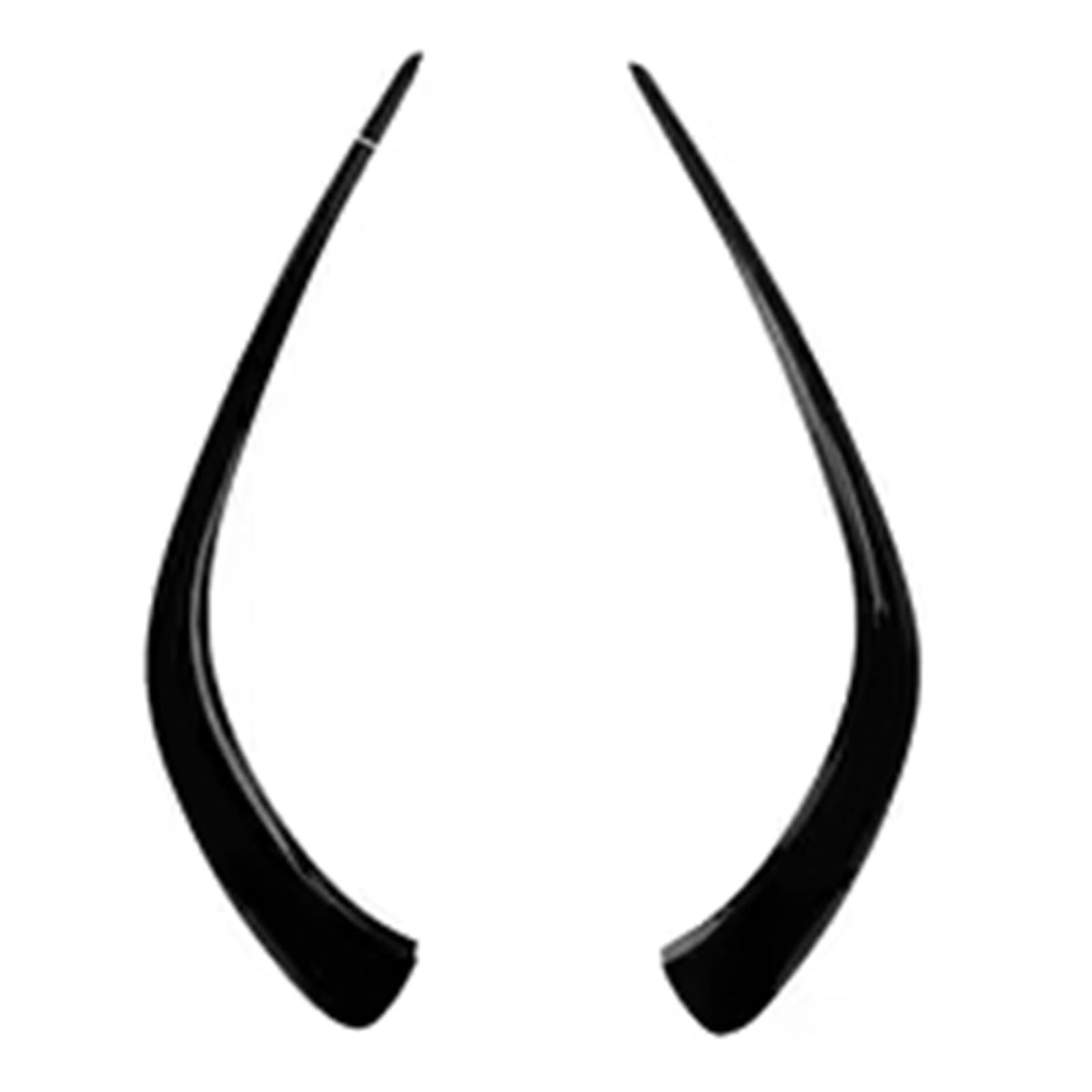 Auto Frontspoiler Lippe Für Benz Für CLA Für C118 Für X118 180 200 220 260 2020-2 Pcs Frontschürze Spoiler Air Vent Nebel Lampe Auto Frontlippe Spoiler(Gloss Black) von ZHANGWENLING