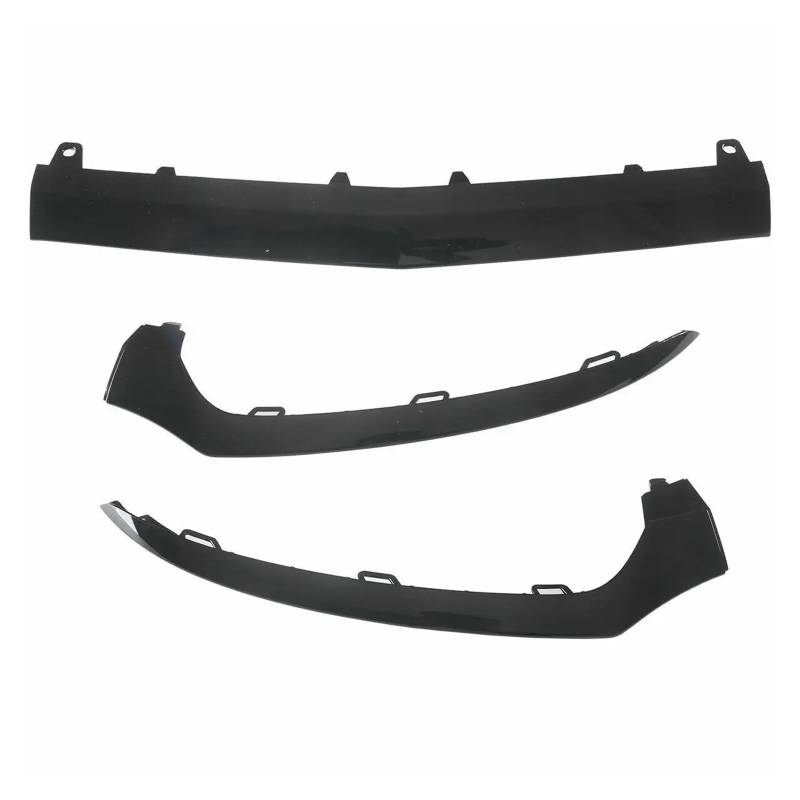 Auto Frontspoiler Lippe Für Benz Für Klasse C Für W205 2014-2018 Auto Vorderen Stoßfänger Unteren Lip Trim Molding Chrom Körper Kit Zubehör Auto Frontlippe Spoiler(Glossy Black A Set) von ZHANGWENLING