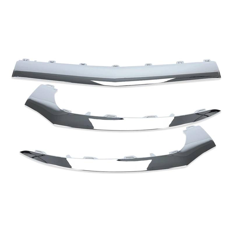 Auto Frontspoiler Lippe Für Benz Für W218 Für CLS 2015-2018 Auto Vorderen Stoßfänger Trim Streifen Chrome Molding Lip Auto Frontlippe Spoiler(3pcs) von ZHANGWENLING